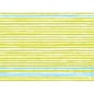 Un motivo di linee orizzontali gialle e azzurro chiaro disegnate a mano su bianco, ispirato da Elise Stripes per set Dunicel 30x40 cm, confezione (100 pezzi), di Duni GmbH.