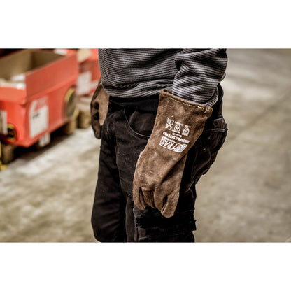 NITRAS SAFE PRO, guanti da saldatura, marrone, pelle crosta EN 388, EN 12477 | Confezione (12 paia)