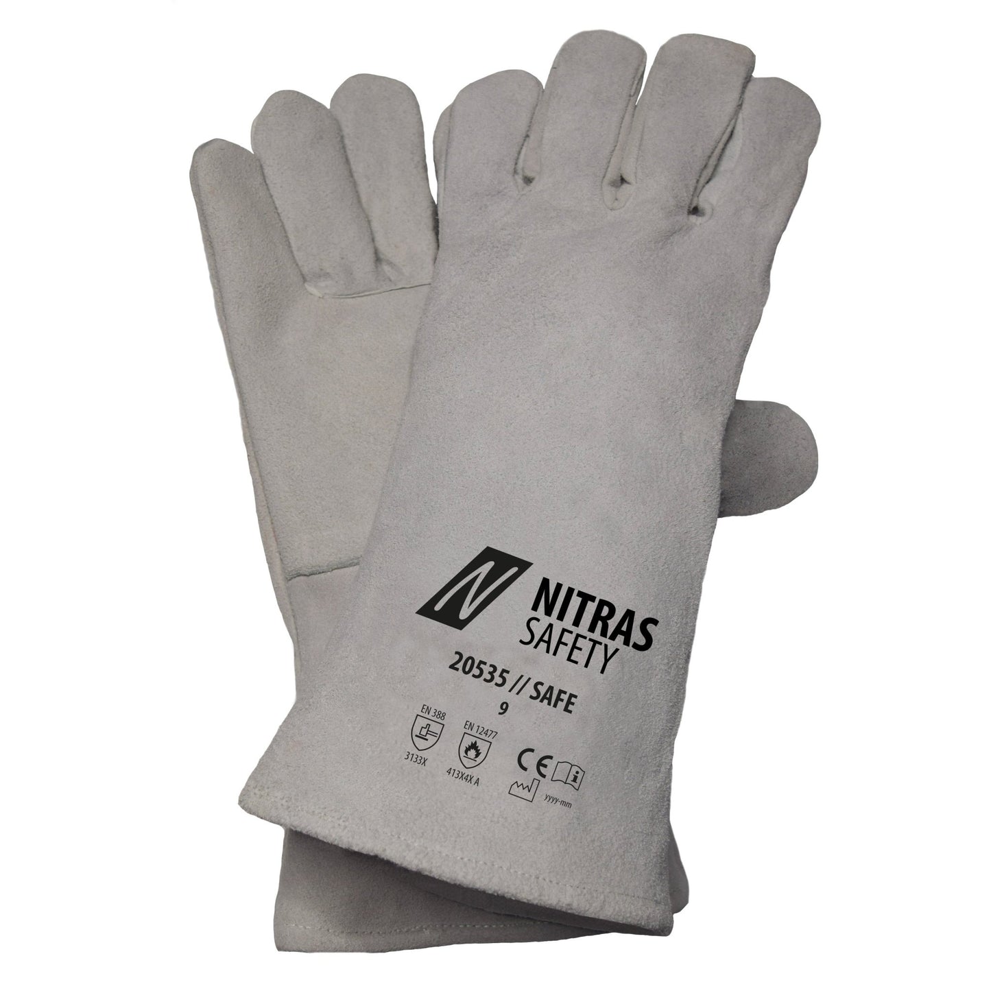 NITRAS SAFE, guanti da saldatura, grigi