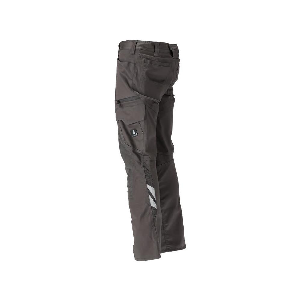 Pantaloni con tasche al ginocchio, cotone+, pantalone chiaro, antracite scuro