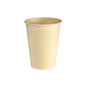 La tazza da caffè Sweet 350 ml di Duni GmbH in bagassa stampata è mostrata su sfondo bianco. Il bicchiere ecologico ha una superficie liscia e un bordo leggermente svasato; la confezione contiene 50 pezzi.