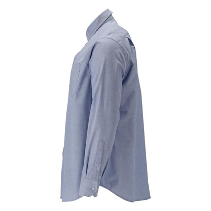 Camicia, vestibilità classica, elasticizzata, di colore azzurro