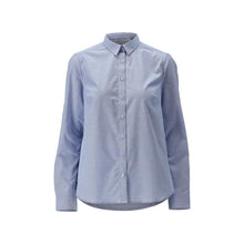 Camicia, vestibilità classica da donna, blusa da donna elasticizzata, colore azzurro