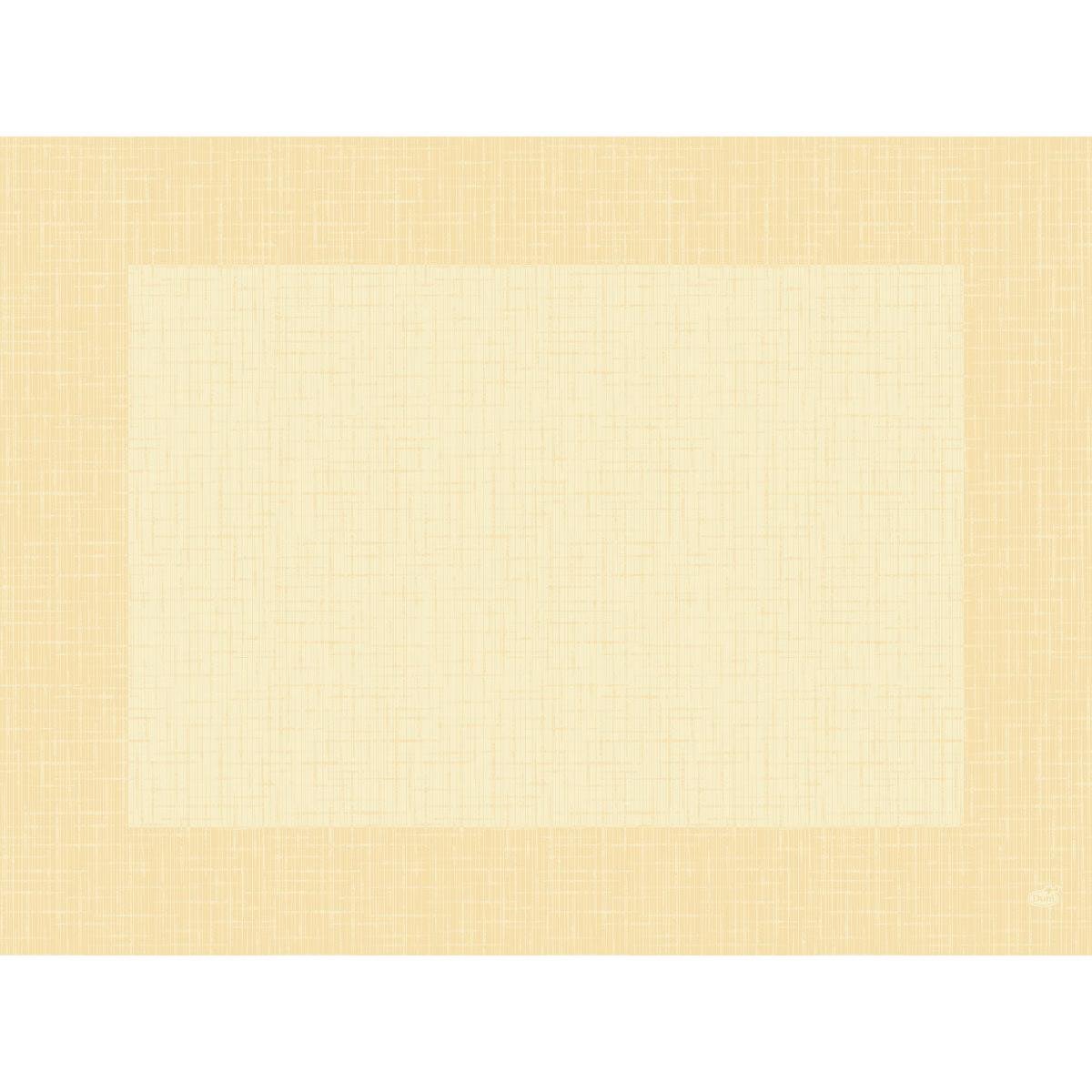 Uno sfondo rettangolare beige per certificati con tratteggio incrociato e bordo più scuro - ideale per la consegna di premi in relazione ai set Bio-Dunicel 30x40 Linnea cream di Duni GmbH (set da tavola di alta qualità, confezione da 100 pezzi). Il centro è libero per il tuo testo.