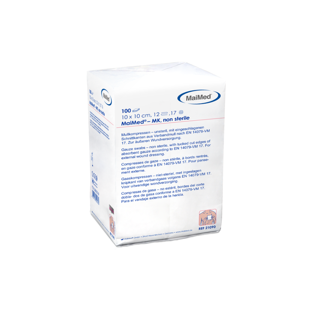 Compresse di garza non sterili MaiMed-MK da 100 pezzi/sacchetto di carta