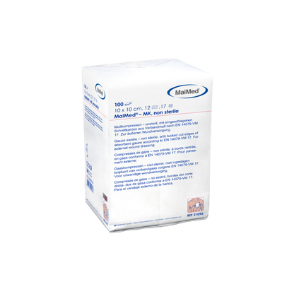 Compresse di garza non sterili MaiMed-MK da 100 pezzi/sacchetto di carta