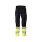 Pantaloni, tasche al ginocchio, pantaloni ULTIMATE STRETCH Multisafe, nero blu/giallo alta visibilità