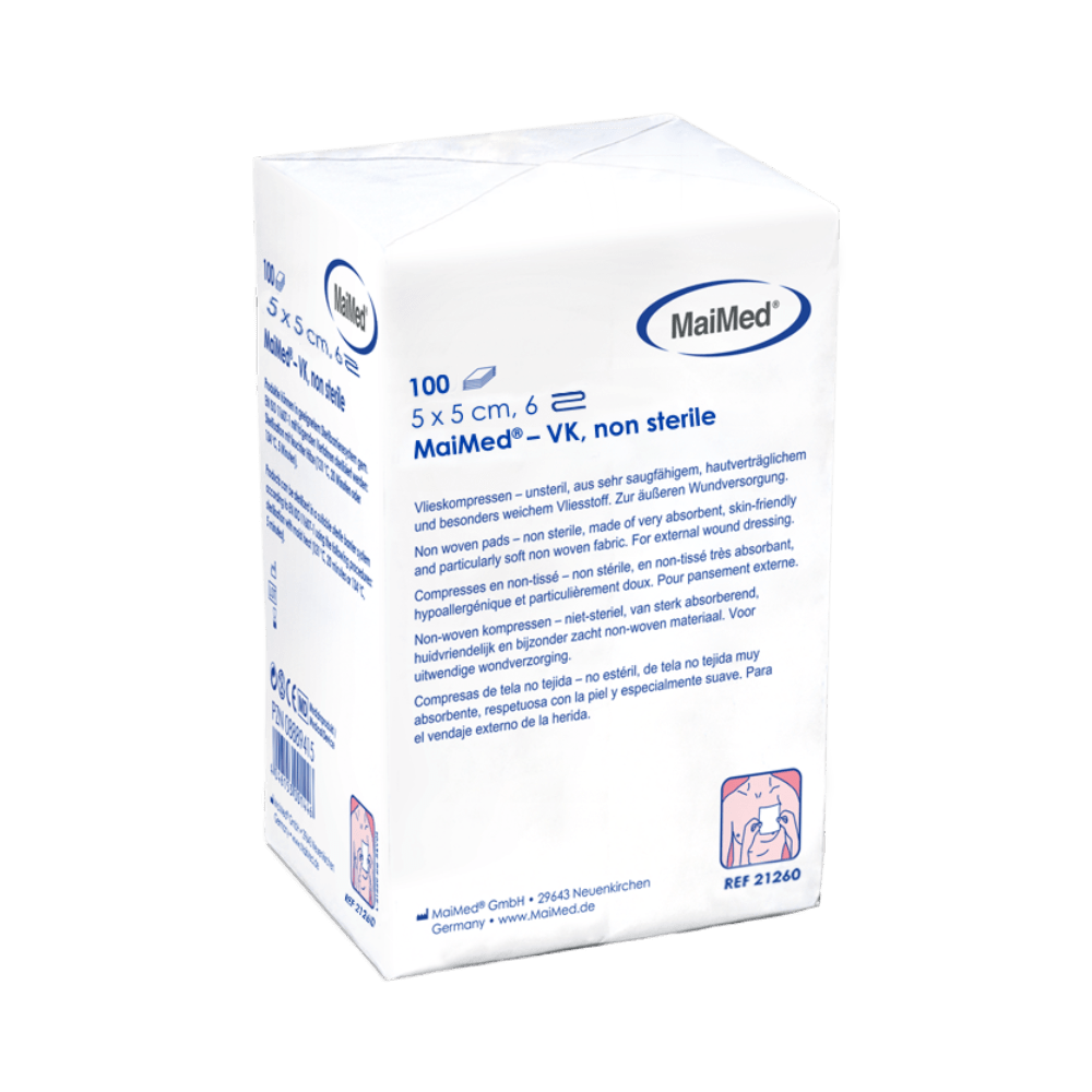 Compresse in pile non sterili MaiMed-VK da 100 pezzi/sacchetto di carta
