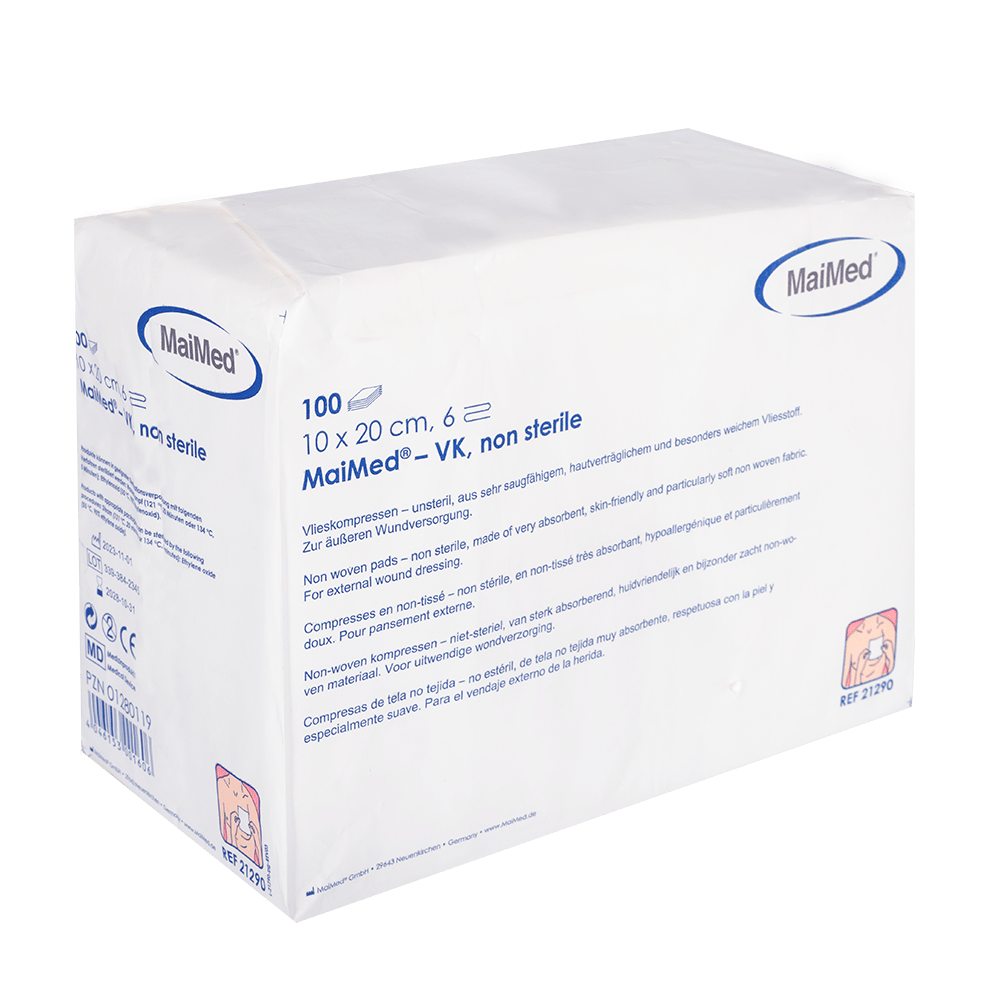 Compresse in pile non sterili MaiMed-VK da 100 pezzi/sacchetto di carta