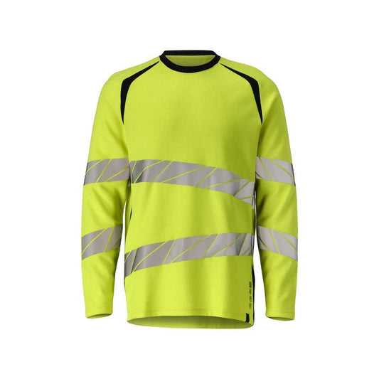T-shirt, manica lunga, vestibilità moderna T-shirt Multisafe, alta visibilità giallo/nero-blu