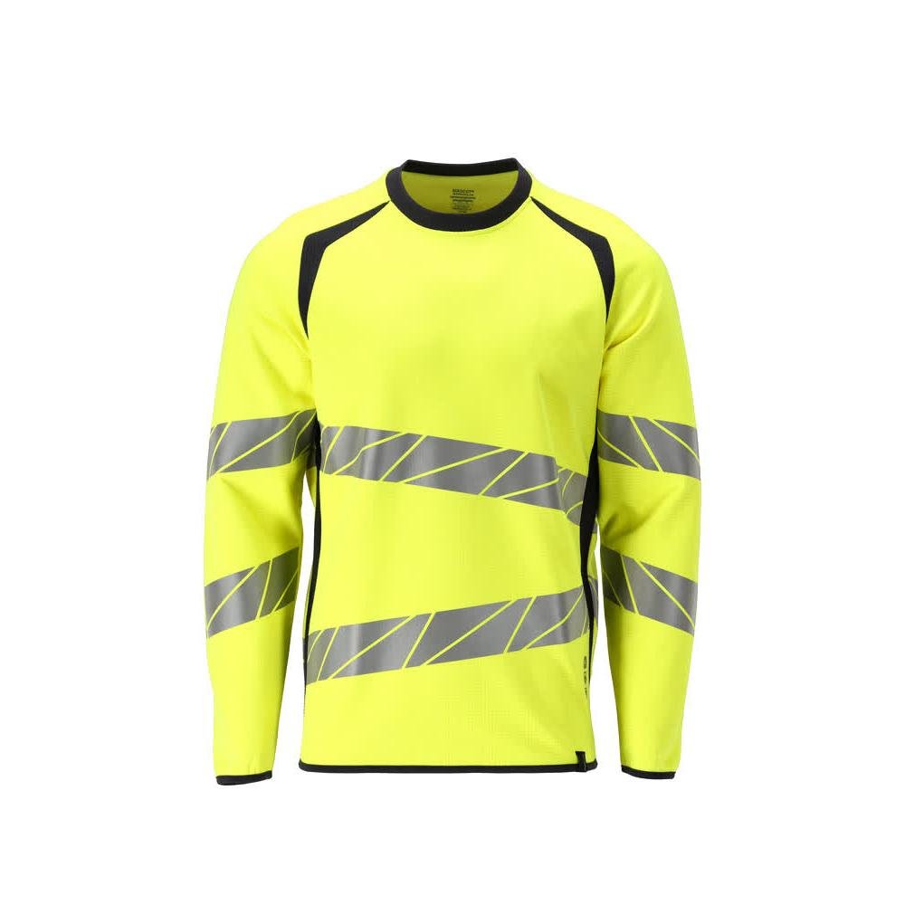 Felpa modern fit Felpa Multisafe, alta visibilità giallo/nero-blu