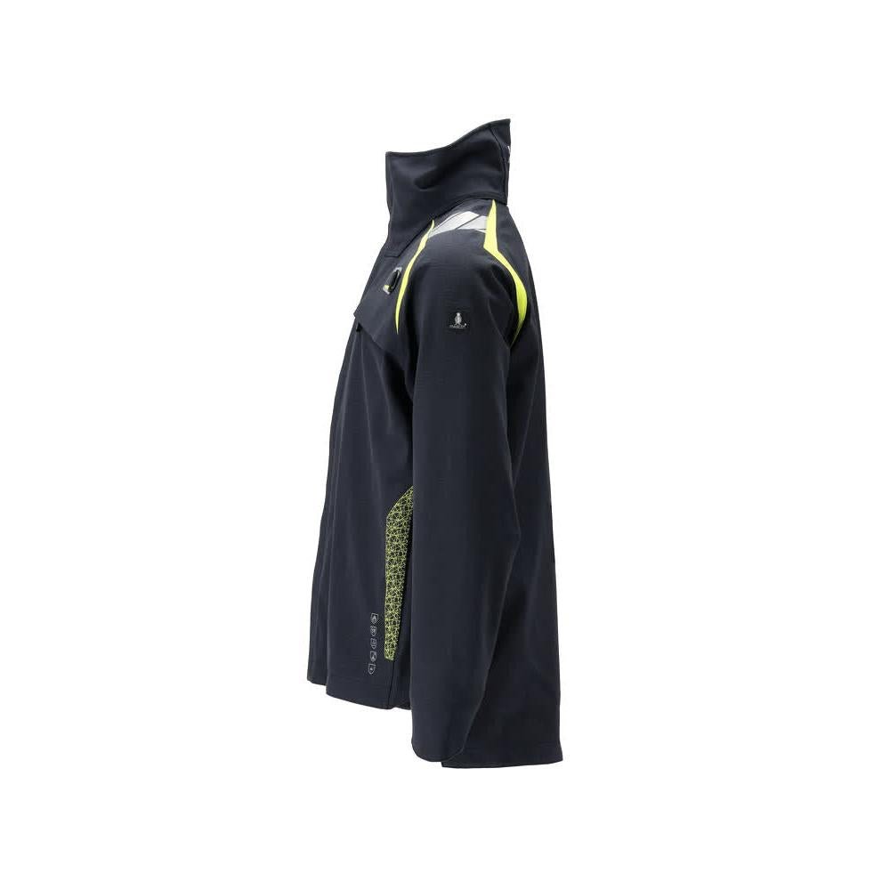 Giacca Hard Shell Jacket Multisafe, nero blu/giallo ad alta visibilità