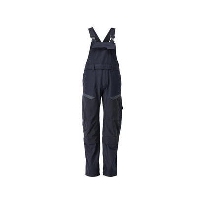Salopette, tasche sulle ginocchia, inserti elasticizzati Salopette Multisafe, nero blu/giallo alta visibilità
