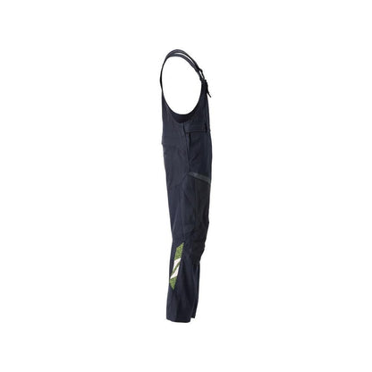 Salopette, tasche sulle ginocchia, inserti elasticizzati Salopette Multisafe, nero blu/giallo alta visibilità