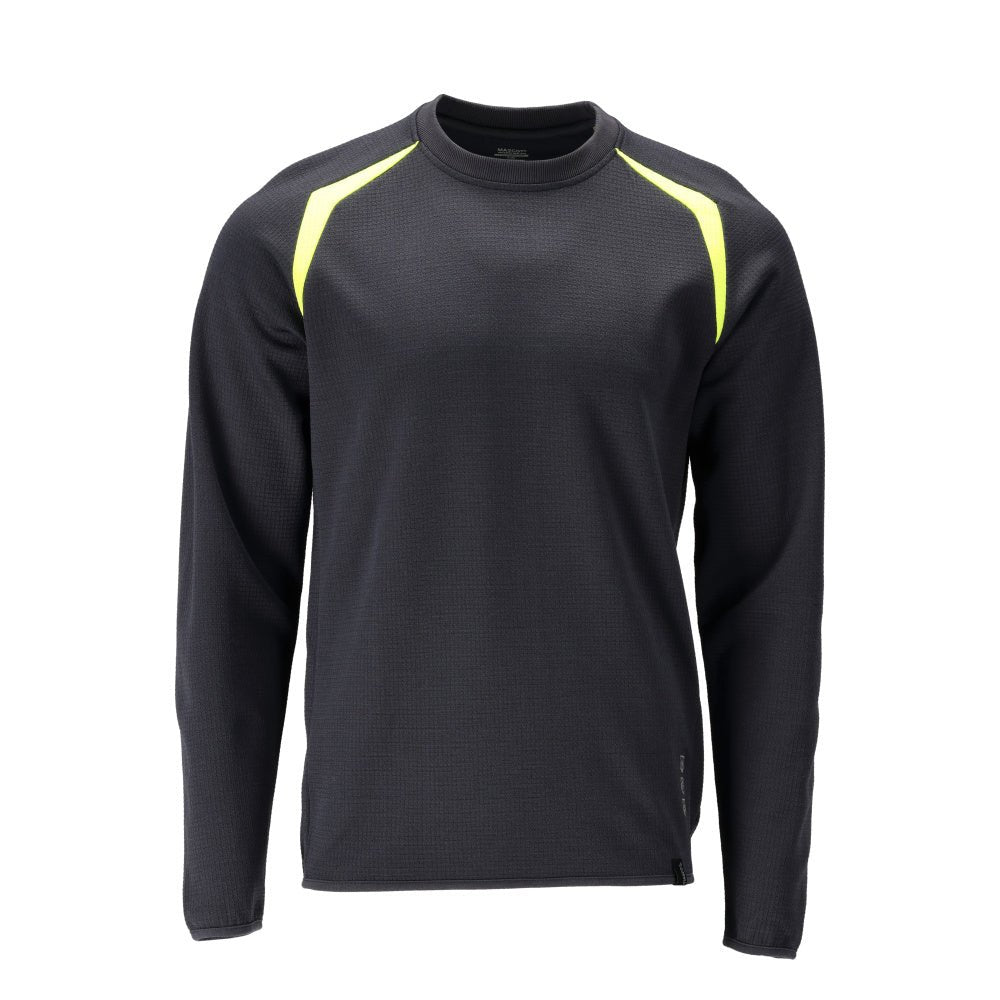 Felpa modern fit Felpa Multisafe, nero blu/giallo alta visibilità