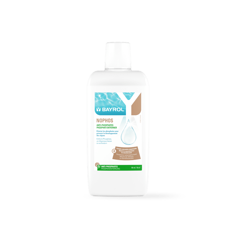 BAYROL Nophos 1 L Per la rimozione e la prevenzione dei fosfati nell'acqua della piscina