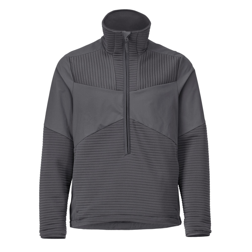 Maglia in pile, zip corta, fodera giacca in micropile