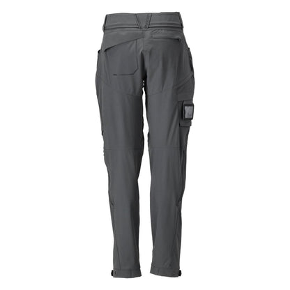 Pantaloni funzionali, elasticizzati, vestibilità da donna, colore grigio antracite
