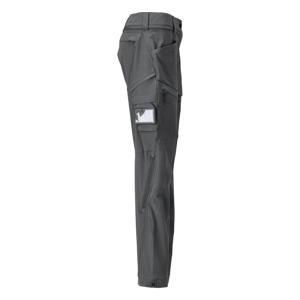 Pantaloni funzionali, elasticizzati, vestibilità da donna, colore grigio antracite