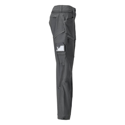Pantaloni funzionali, elasticizzati, vestibilità da donna, colore grigio antracite
