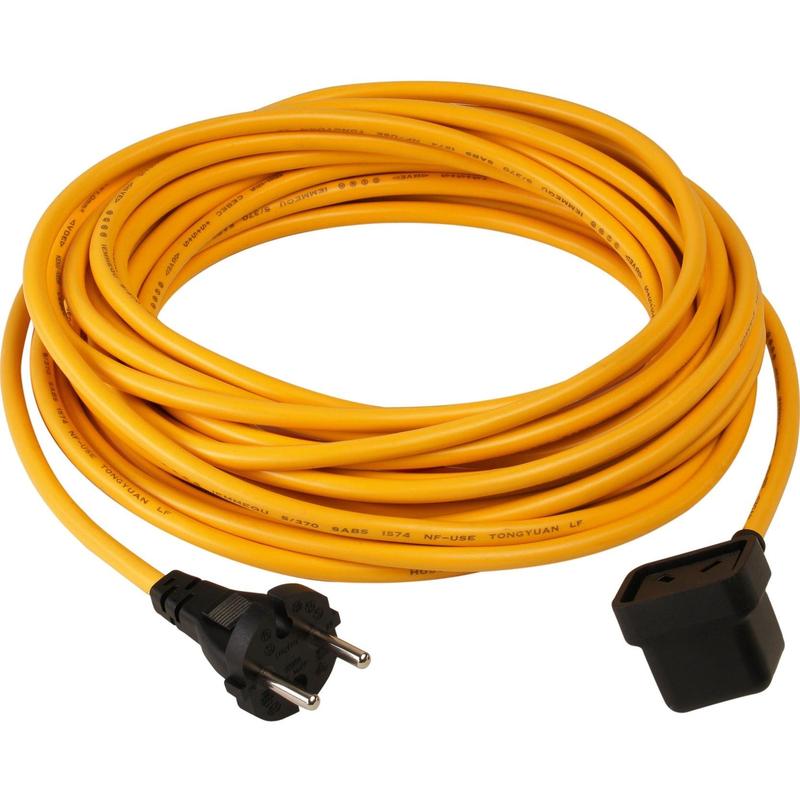 Cavo di ricarica Numatic giallo per TwinTec 3 x 1,0 mm², ca. 3 m di lunghezza | Confezione (1 pezzo)