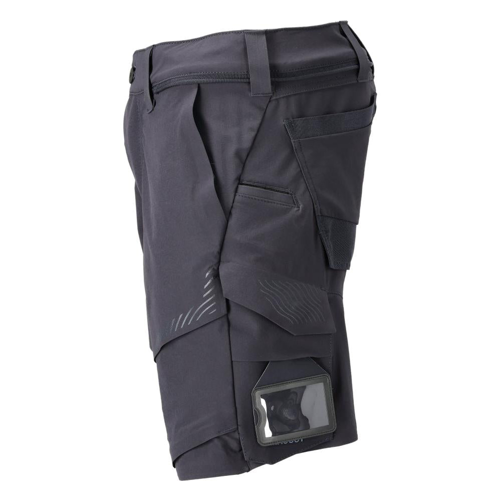 Pantaloncini elasticizzati, pantaloncini leggeri, nero blu