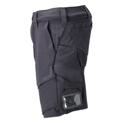 Pantaloncini elasticizzati, pantaloncini leggeri, nero blu