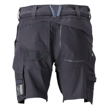 Pantaloncini elasticizzati, pantaloncini leggeri, nero blu