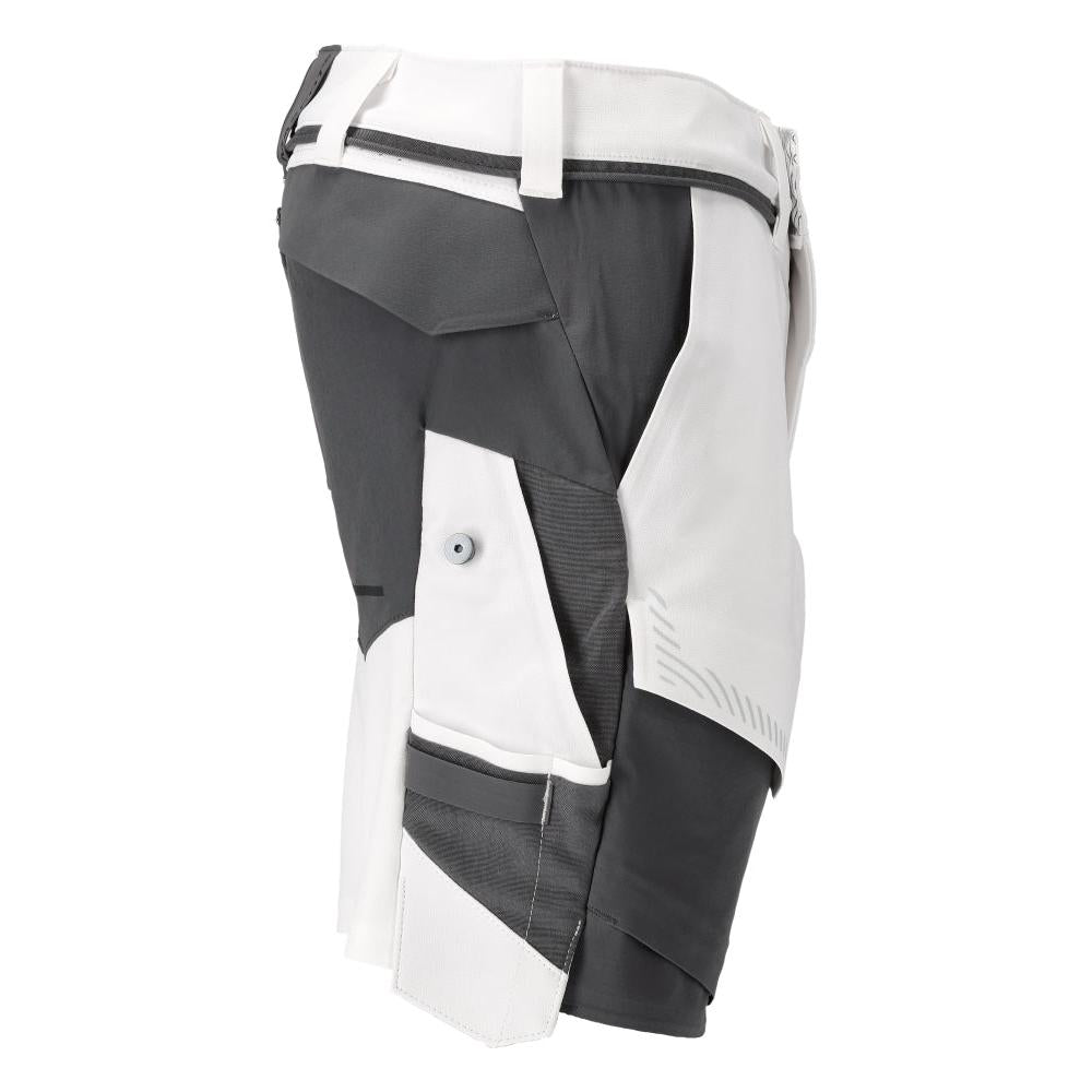 Shorts elasticizzati e leggeri, colore bianco/grigio antracite