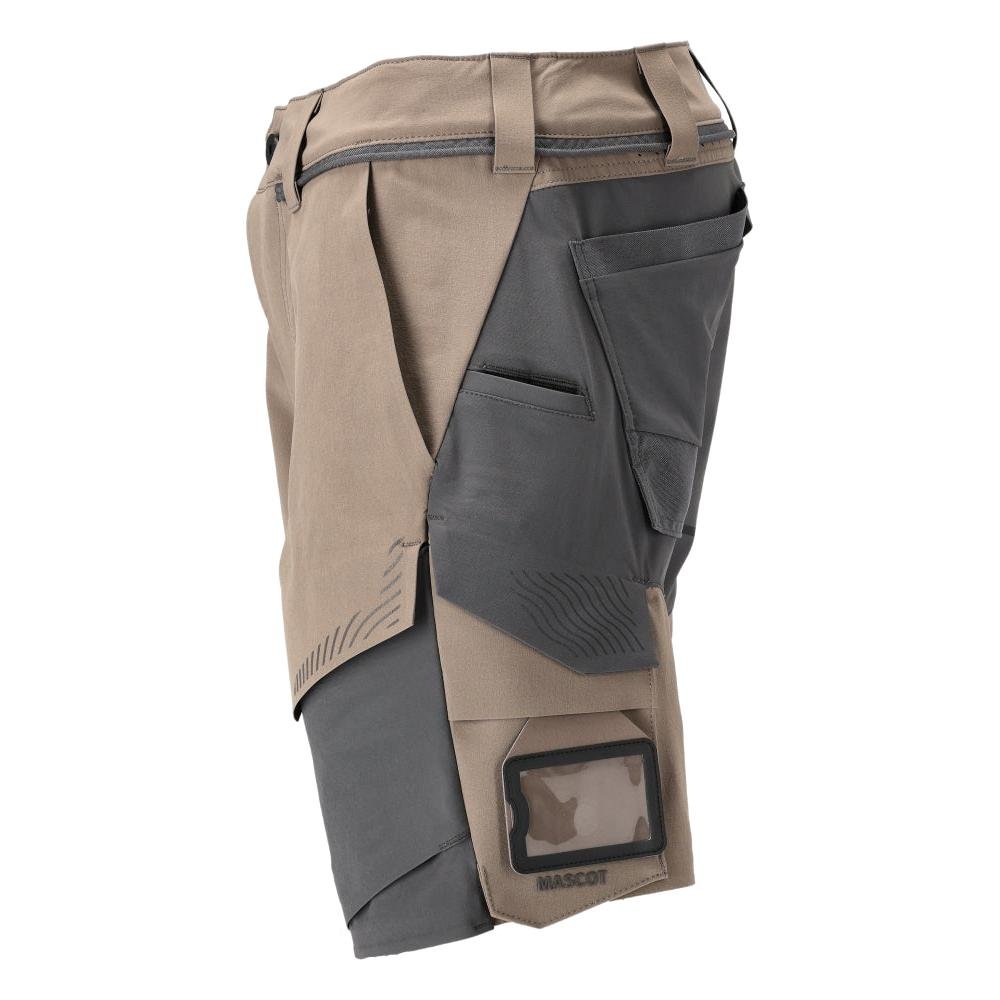 Shorts elasticizzati, pantaloncini leggeri, beige sabbia scuro/grigio antracite