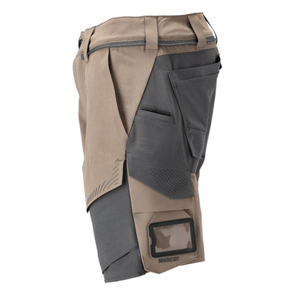 Shorts elasticizzati, pantaloncini leggeri, beige sabbia scuro/grigio antracite