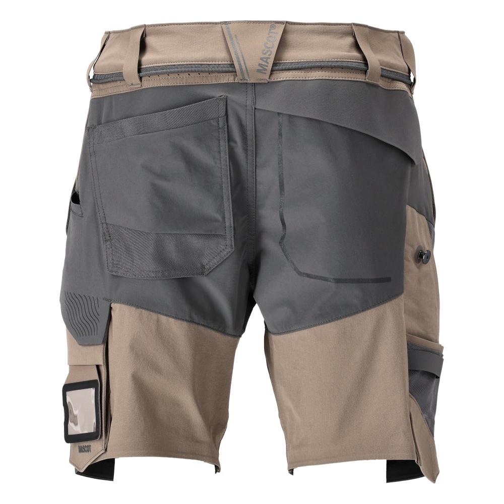 Shorts elasticizzati, pantaloncini leggeri, beige sabbia scuro/grigio antracite