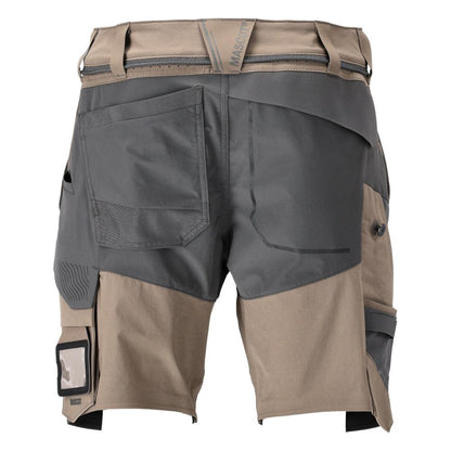 Shorts elasticizzati, pantaloncini leggeri, beige sabbia scuro/grigio antracite
