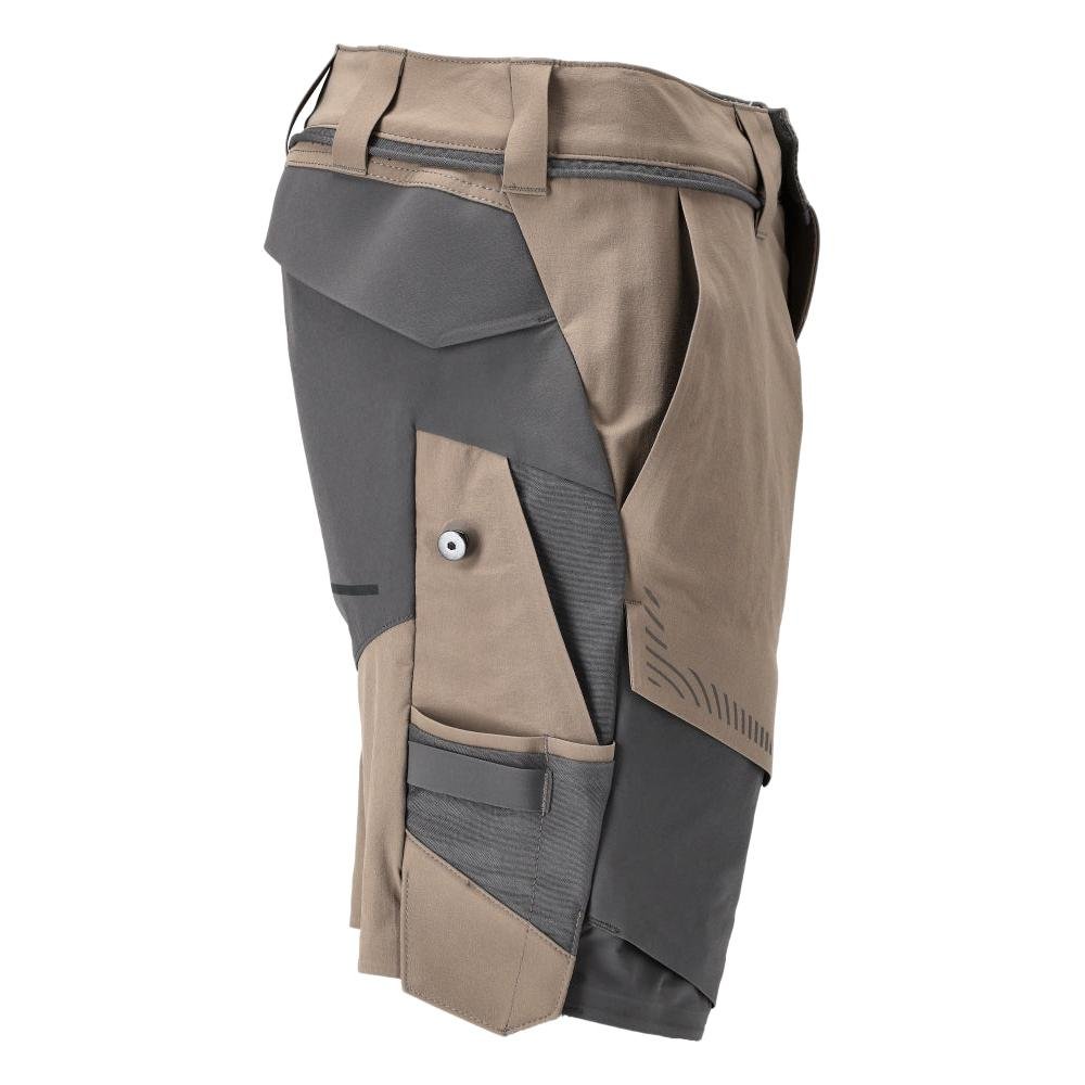 Shorts elasticizzati, pantaloncini leggeri, beige sabbia scuro/grigio antracite