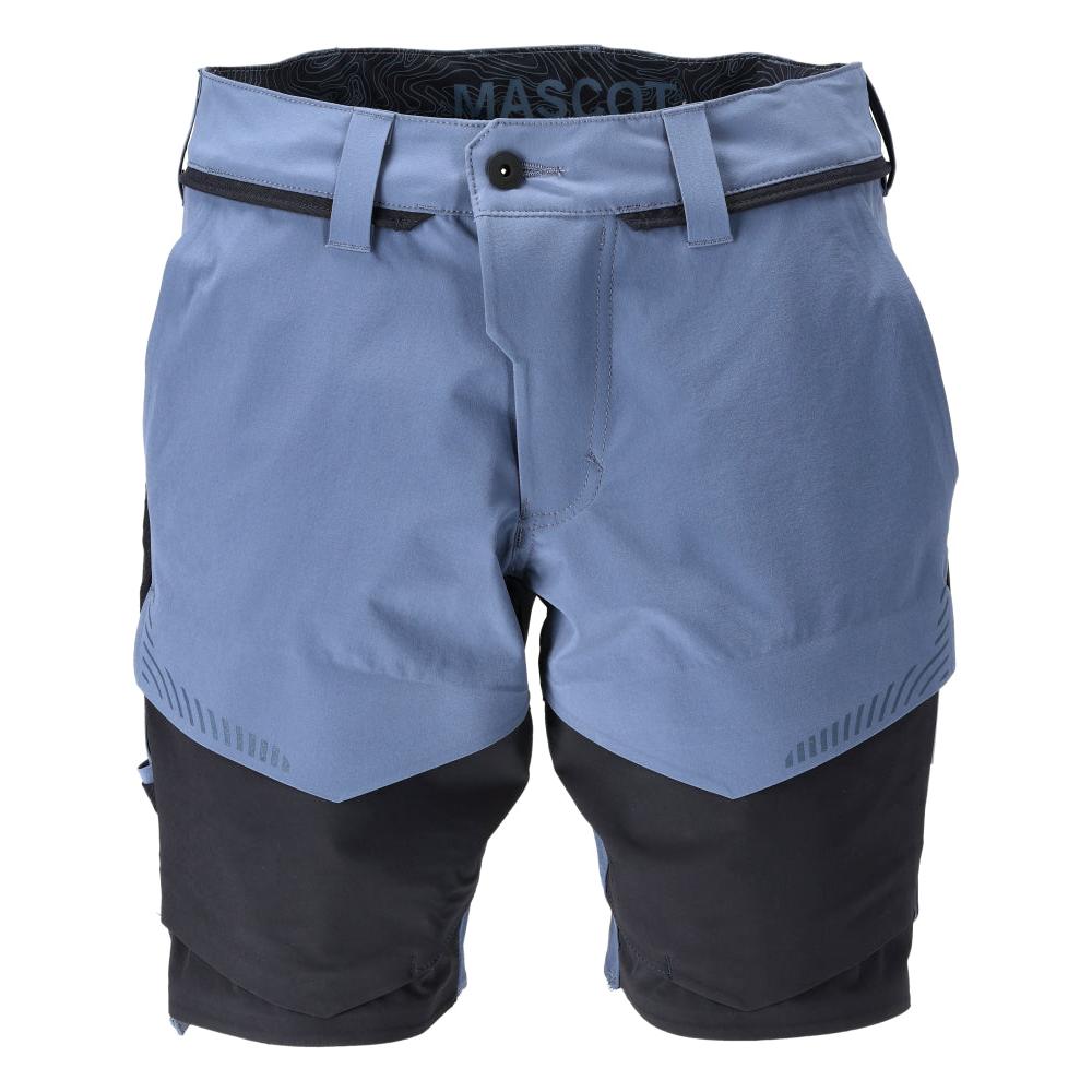Pantaloncini elasticizzati, pantaloncini leggeri, blu pietra/blu nero