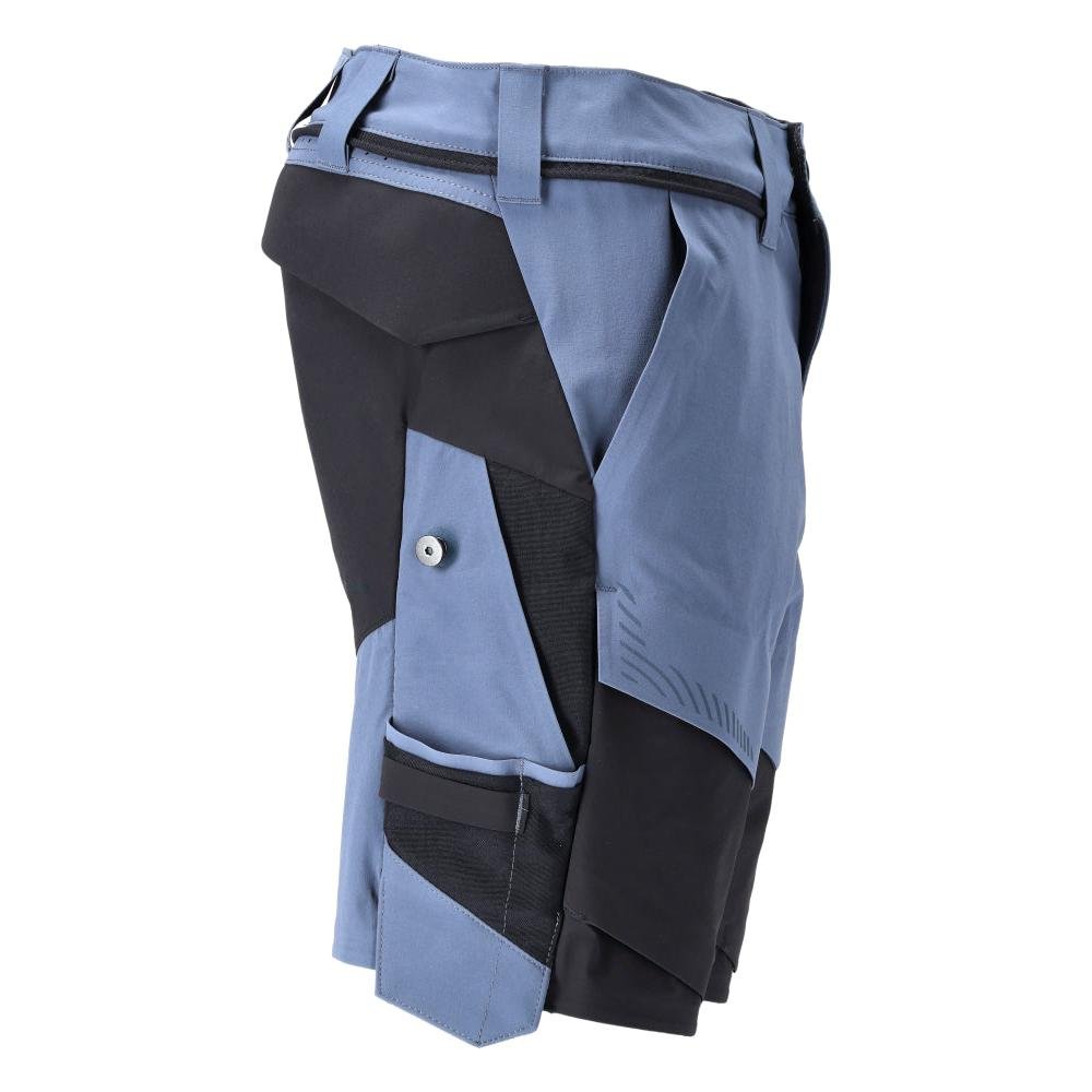 Pantaloncini elasticizzati, pantaloncini leggeri, blu pietra/blu nero