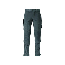 Pantaloni, tasche al ginocchio, pantaloni resistenti ed elasticizzati, verde bosco