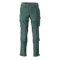 Pantaloni, tasche al ginocchio, elasticizzati, pantaloni leggeri, verde bosco