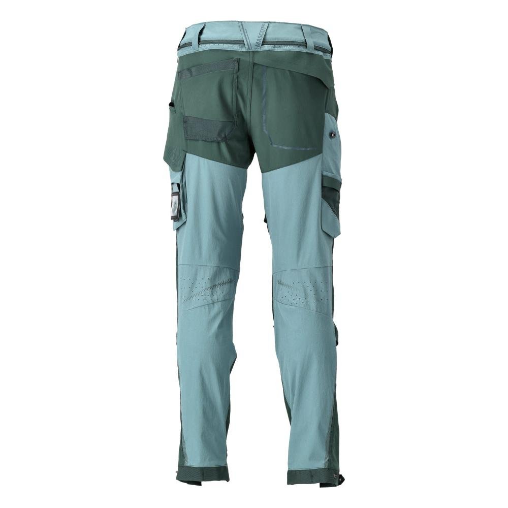 Pantaloni, tasche al ginocchio, elasticizzati, pantaloni leggeri, verde bosco chiaro/verde bosco