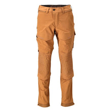 Pantaloni, tasche al ginocchio, elasticizzati, pantaloni leggeri, colore nocciola