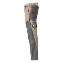 Pantaloni, tasche al ginocchio, elasticizzati, pantaloni leggeri, beige sabbia scuro/grigio antracite