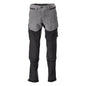 Pantaloni tasche al ginocchio, elasticizzati, pantaloni leggeri, grigio antracite/nero
