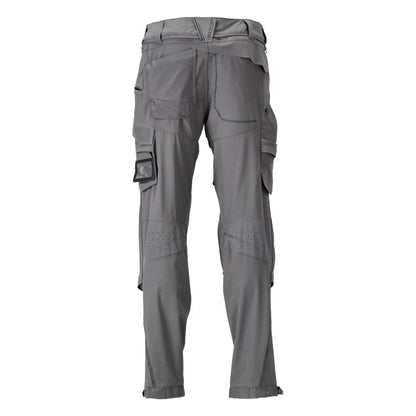 Pantaloni, tasche al ginocchio, elasticizzati, pantaloni leggeri, grigio antracite