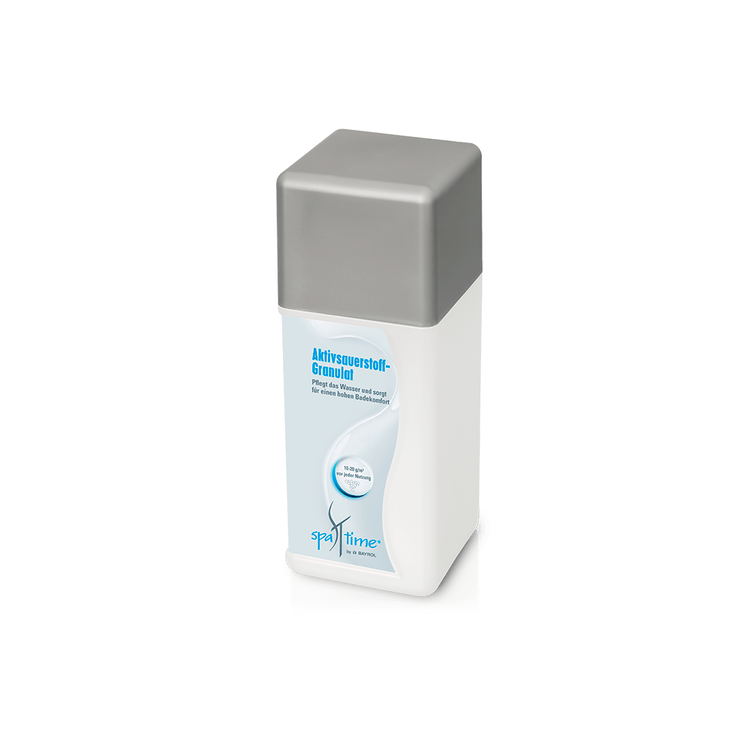 BAYROL SpaTime Ossigeno Attivo Granulato 1 kg senza cloro con effetto immediato | Bottiglia (1 kg) 