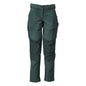 Pantaloni con tasche al ginocchio, pantaloni da donna, verde bosco