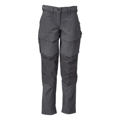 Pantaloni con tasche al ginocchio, pantaloni da donna, grigio antracite