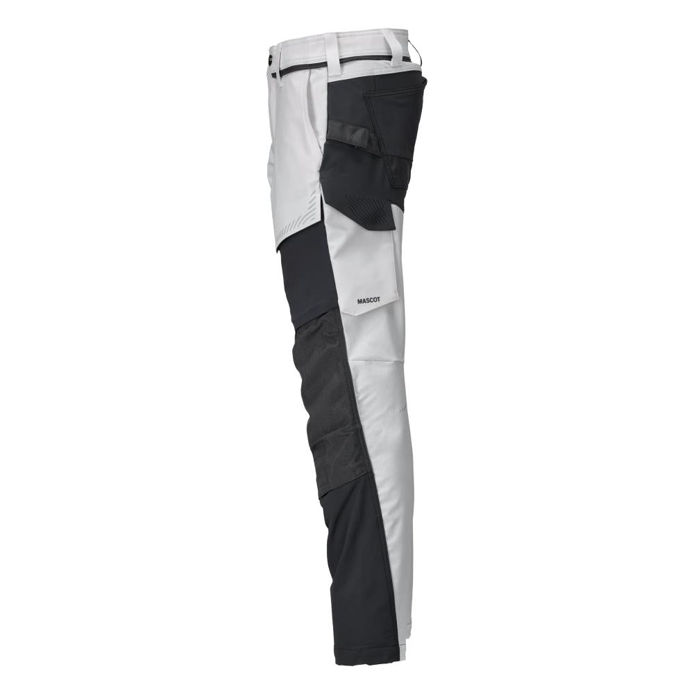 Pantaloni con tasche al ginocchio, pantaloni ULTIMATE STRETCH, colore bianco/grigio antracite
