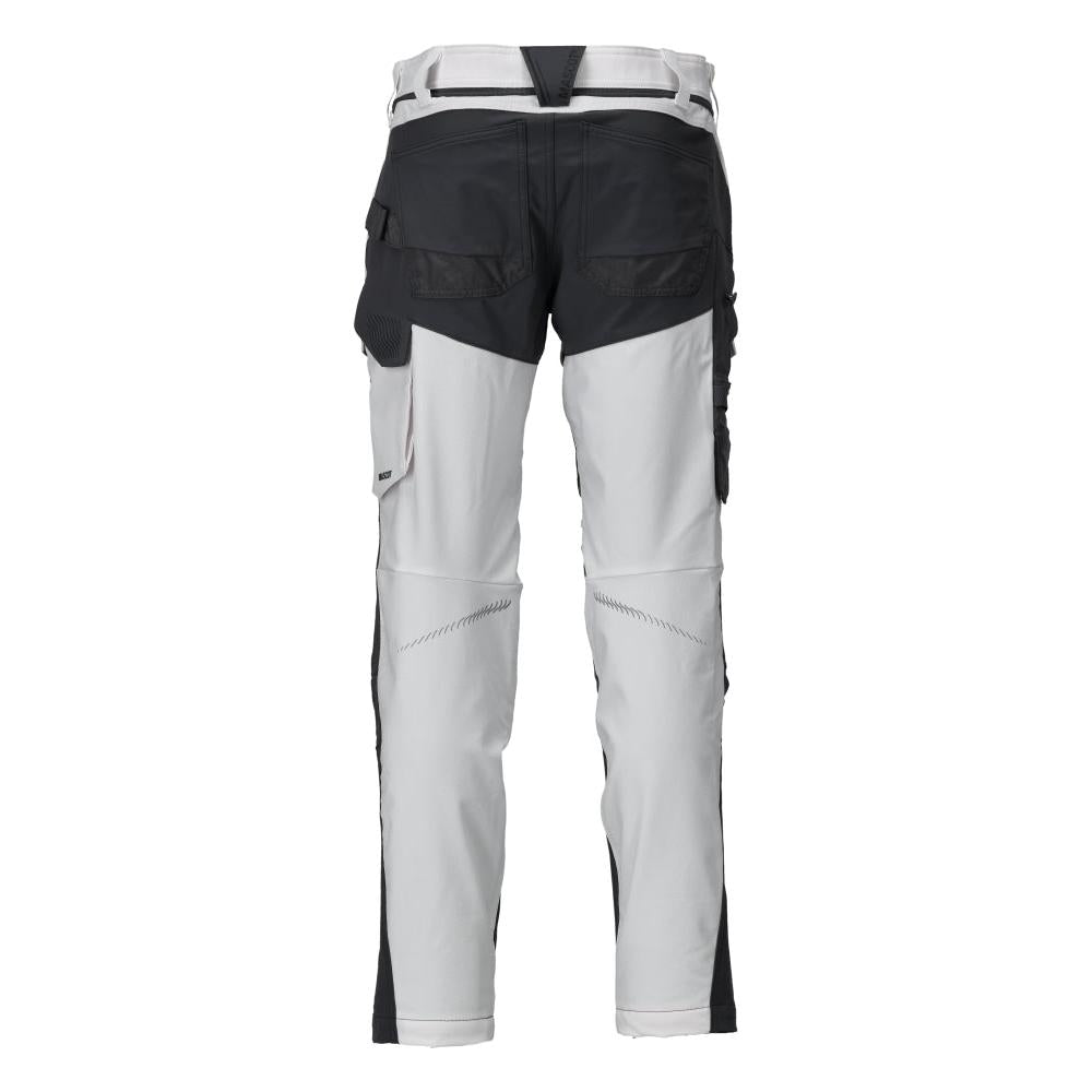 Pantaloni con tasche al ginocchio, pantaloni ULTIMATE STRETCH, colore bianco/grigio antracite