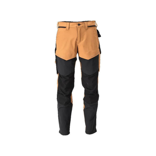 Pantaloni con tasche al ginocchio, pantaloni ULTIMATE STRETCH, colore marrone nocciola/nero