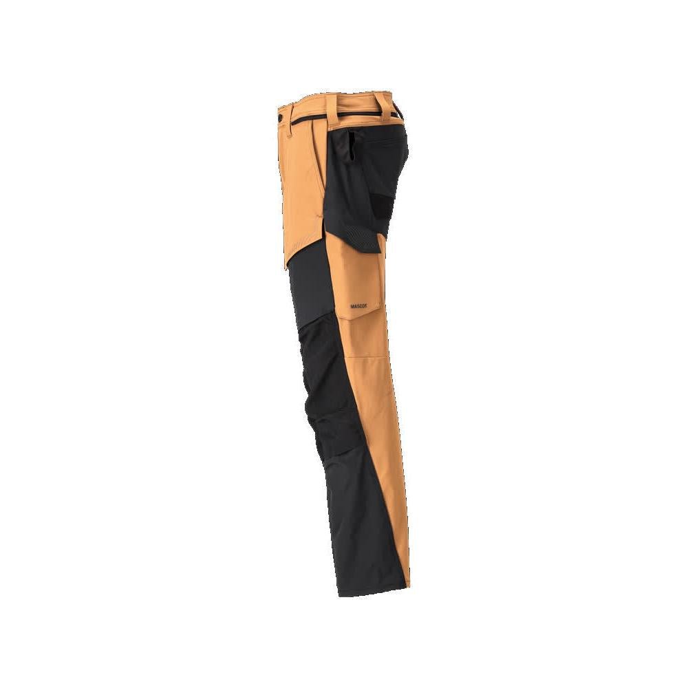 Pantaloni con tasche al ginocchio, pantaloni ULTIMATE STRETCH, colore marrone nocciola/nero